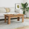 Image de vidaXL Table basse chêne artisanal 100x60x42 cm bois dingénierie table latérale table de salon table daccent bout de 855959