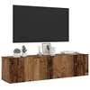 Image de vidaXL Meuble TV mural vieux bois 120x30x30 cm bois dingénierie support TV armoire média console TV meuble HiFi centre 856020