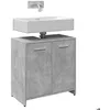 Image de vidaXL Armoire lavabo de salle de bain gris béton 60x33x60 cm 856038