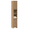 Image de vidaXL Armoire de salle de bain chêne artisanal 30x30x1835 cm 856065