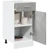 Image de vidaXL Armoire à tiroirs Lyon Gris béton 40 x 46 x 815 cm Bois dingénierie 856082