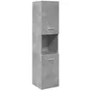 Image de vidaXL Armoire de salle de bain suspendue gris béton bois dingénierie 856220