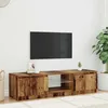 Image de vidaXL Meuble TV avec lumières LED vieux bois bois dingénierie support TV meuble multimédia console TV meuble hifi 856349