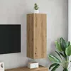Image de vidaXL Meuble TV chêne artisanal 305x30x90 cm bois dingénierie 856396