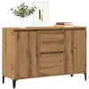 Image de vidaXL Buffet chêne artisanal 102x35x70 cm bois dingénierie 856487