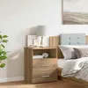 Image de vidaXL Table de chevet chêne artisanal 50x32x60 cm bois dingénierie armoire meubles de chambre à coucher support de 856566