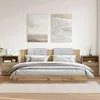 Image de vidaXL Tables de chevet 2 pcs chêne artisanal bois dingénierie armoire meubles de chambre à coucher support de 856567
