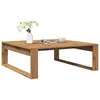 Image de vidaXL Table basse chêne artisanal 100x100x35 cm bois dingénierie table latérale table de salon table daccent bout de 856691