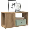 Image de vidaXL Meuble TV chêne artisanal 60x24x32 cm bois dingénierie 856727