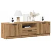 Image de vidaXL Meuble TV chêne artisanal 140x35x40 cm bois dingénierie banc TV meuble hifi centre de divertissement buffet TV 856851
