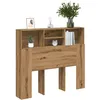 Image de vidaXL Armoire de tête de lit chêne artisanal 120x19x103 5 cm 856867