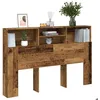 Image de vidaXL Armoire de tête de lit vieux bois 160x19x103 5 cm 856870