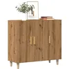 Image de vidaXL Buffet chêne artisanal 90x34x80 cm bois dingénierie 856891