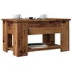 Image de vidaXL Table basse vieux bois 79x49x41 cm bois dingénierie table basse à dessus relevable table dappoint 856928