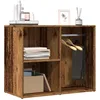 Image de Armoire de dressing - Vieux bois - 80x40x65 cm - Design contemporain - Espace de rangement spacieux