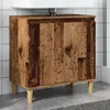 Image de vidaXL Armoire dévier vieux bois 58x33x60 cm bois dingénierie meuble de lavabo de salle de bain meuble de salle de bain 857114