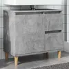 Image de vidaXL Armoire dévier gris béton 65x33x60 cm bois dingénierie meuble de lavabo de salle de bain meuble de salle de bain 857119