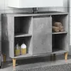 Image de vidaXL Armoire salle de bain gris béton 80x33x60cm bois dingénierie 857132