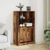Image de vidaXL Buffet haut vieux bois 60x355x1035 cm bois dingénierie armoire armoire de rangement buffet haut armoire 857147
