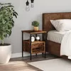 Image de vidaXL Table de chevet vieux bois 34x36x50 cm bois d’ingénierie table de chevet meuble de chambre à coucher armoire 857262