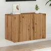 Image de vidaXL Meuble TV mural chêne artisanal 60x30x41 cm support TV armoire média console TV meuble HiFi centre de 857664