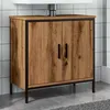 Image de vidaXL Armoire lavabo chêne artisanal 60x30x60 cm bois dingénierie armoire de salle de bain support placard de salle de 857699