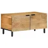 Image de vidaXL Table basse marron 80x50x40 cm bois de manguier massif table dappoint table de salon table latérale bout de 4017725