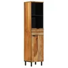 Image de Armoire de salle de bain - Acacia massif - 38x33x160 cm - Contemporain - Rangement pratique