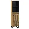 Image de Meuble de salle de bain - 38 x 335 x 160 cm - Bois massif mangue - Gain de place - 1 porte & tiroir