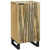Image de Armoire de rangement multimédia - vidaXL - Bois de manguier massif - Naturel - 40x33x75 cm - Finition mate - 1 porte