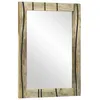 Image de Miroir de salle de bain moderne - vidaXL - 70x50x25 cm - Marron - Verre et bois de mangue - Montage mural