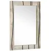 Image de Miroir mural rectangulaire - vidaXL - 70x50x25 cm - Marron - Verre et bois de manguier - Montage mural
