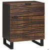 Image de vidaXL Table de chevet Noyer 50 x 33 x 60 cm Bois dingénierie 4018016