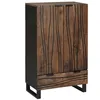 Image de Buffet - bahut - enfilade Vidaxl Buffet Marron 60 x 33 x 100 cm bois de manguier massif