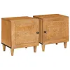 Image de vidaXL Table de nuit meuble de chambre en bois rustique avec espace de rangement sur le côté 4018077