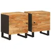 Image de Table de chevet en bois de manguier - vidaXL - Marron - 40x335x46 cm - Artisanat élégant - Facile à entretenir