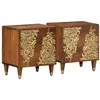Image de Tables de chevet 2 pcs 40x33x46 cm en bois solide de mangue