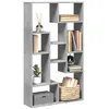 Image de vidaXL Bibliothèque gris béton 72x20x1205 cm bois dingénierie 858159
