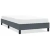 Image de vidaXL Cadre de lit sans matelas gris foncé 100x210 cm velours lit sommier lit en velours meuble de chambre à coucher 4101344