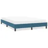 Image de vidaXL Cadre de lit sans matelas bleu foncé 140x220 cm velours lit sommier lit en velours meuble de chambre à coucher 4101407
