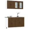 Image de vidaXL Ensemble de 4 meubles de cuisine en bois dingénierie Kalmar en chêne brun 3314858