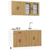 Image de vidaXL Ensemble darmoires de cuisine 4 pcs Kalmar bois dingénierie ensemble darmoires étagère de rangement placard 3314860