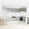 Image de vidaXL Armoire de cuisine Kalmar Gris béton 80 x 46 x 815 cm 3315005