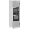 Image de vidaXL Armoires de four 2 pcs Kalmar sonoma gris bois dingénierie unité de four armoire de four de cuisine unité de base