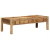 Image de Table basse - Bois massif récupéré - 110x55x35 cm - Finition mate - Design contemporain