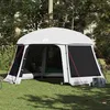 Image de vidaXL Tente piscine toit amovible parois maille gris 512x458 cm tente grise tente de jardin abri de jardin tente 4100627