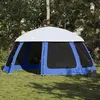 Image de vidaXL Tente de piscine moustiquaire amovible parois maille bleu azur tente bleue tente de jardin abri de jardin tente 4100634