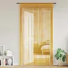 Image de vidaXL Rideaux à fils 2 pcs or 140x250 cm rideau à franges rideau à passe-tringle rideau à franges à fils rideau à fils 4102036