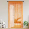Image de vidaXL Rideaux à fils 2 pcs orange 100x250 cm rideau à franges rideau à passe-tringle rideau à franges à fils rideau à 4102043