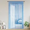 Image de vidaXL Rideaux à fils 2 pcs bleu clair 100x250 cm rideau à franges rideau à passe-tringle rideau à franges à fils rideau 4102045